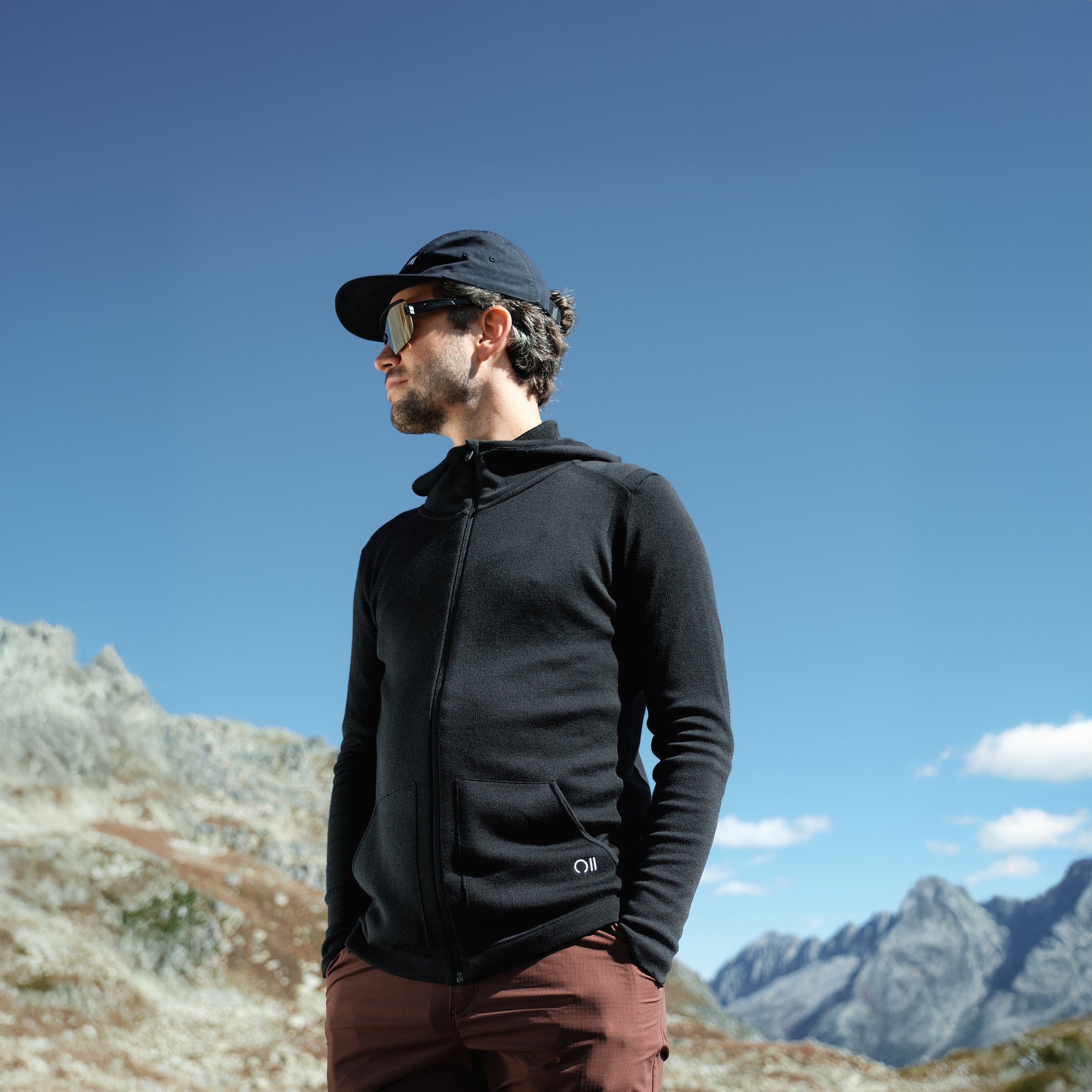 Eco Merino T180, Knit Zip Hoodie Men