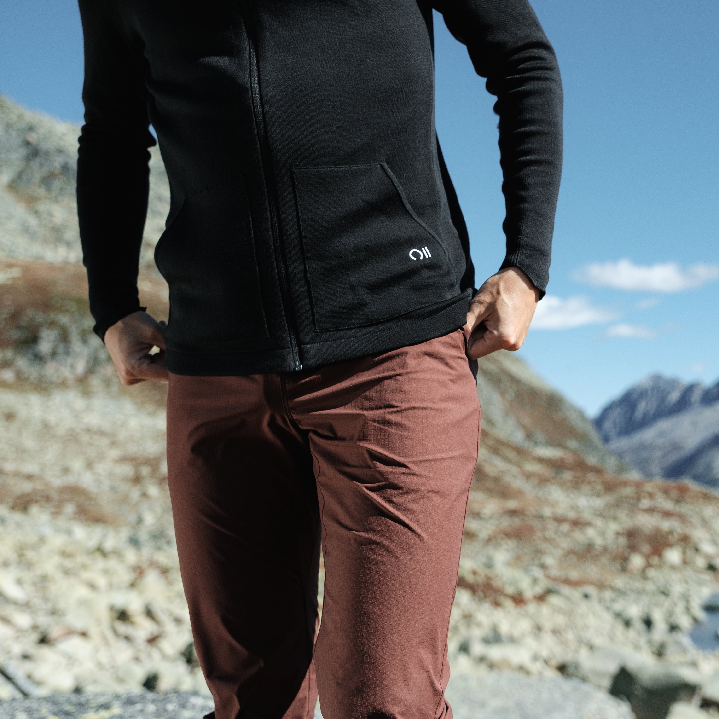 Eco Merino T180, Knit Zip Hoodie Men
