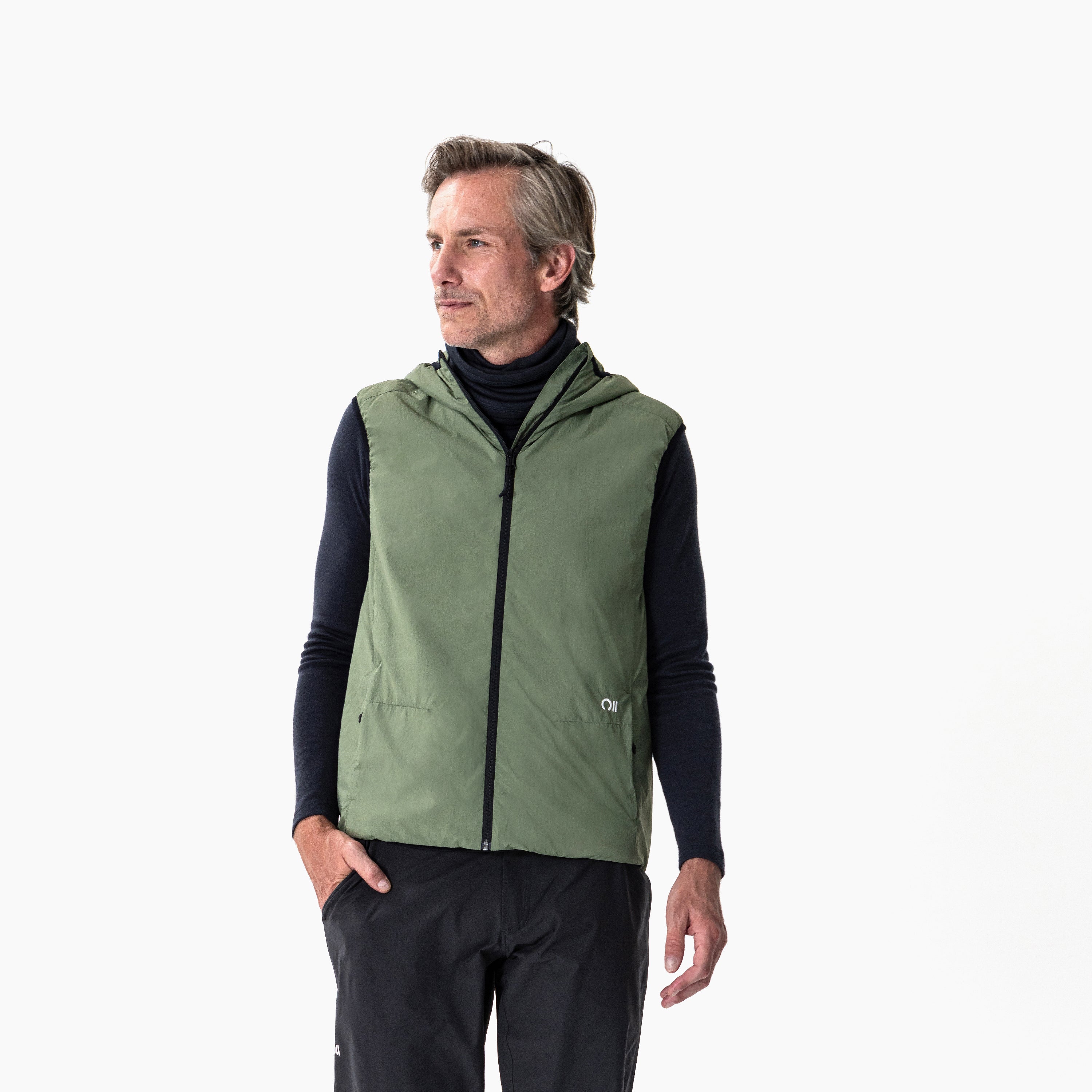 Insulation 90, Vest Hood Men Olive