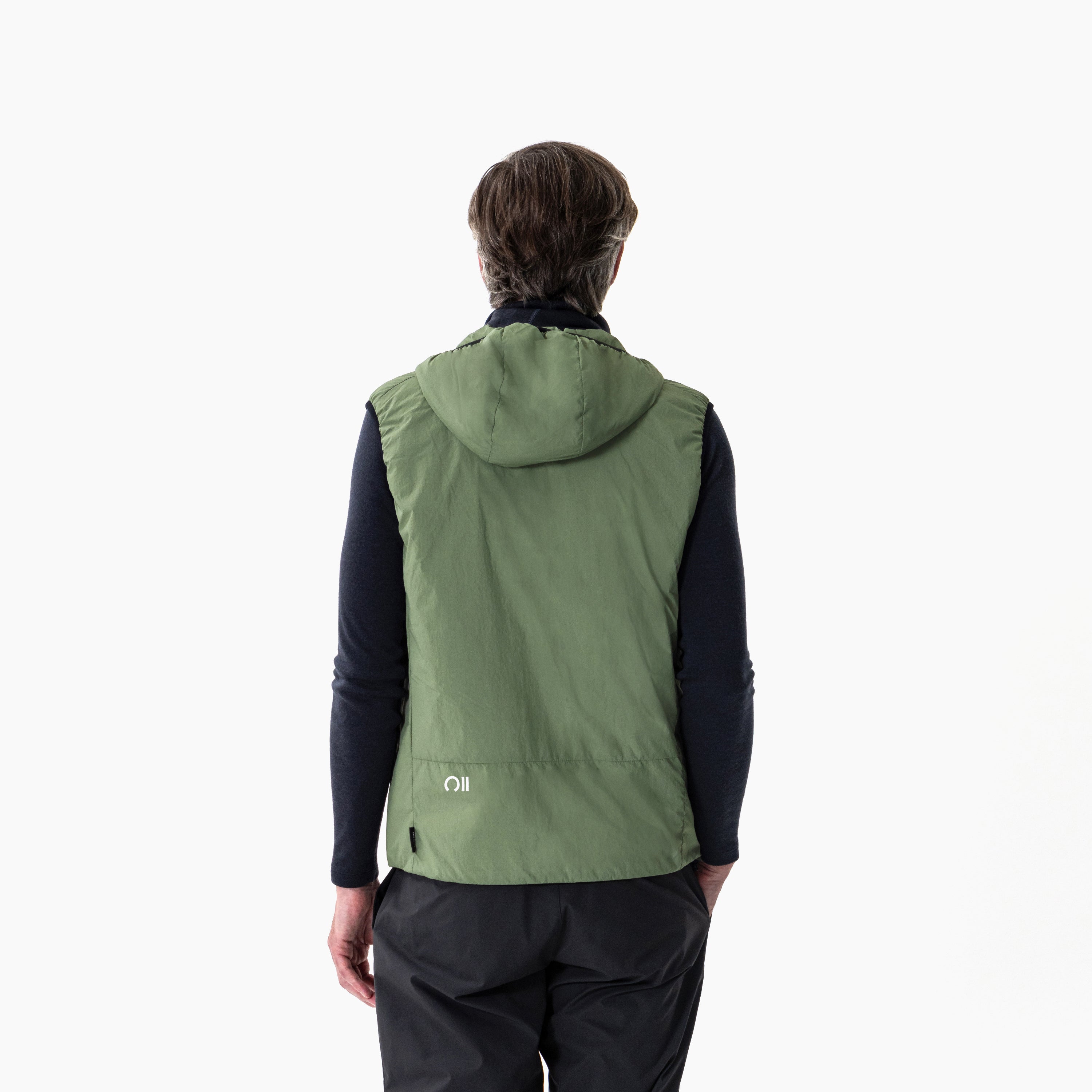 Insulation 90, Vest Hood Men Olive