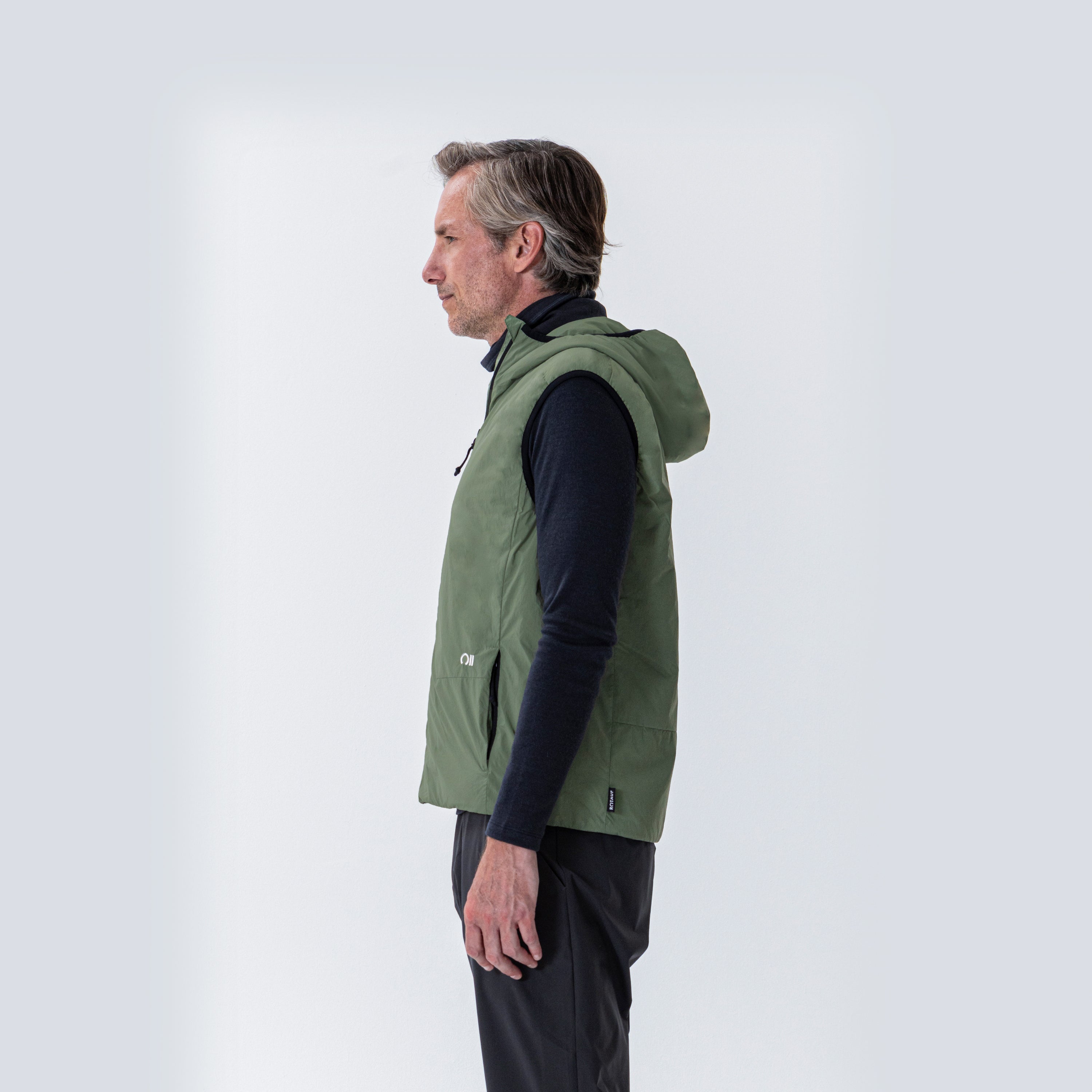 Insulation 90, Vest Hood Men Olive