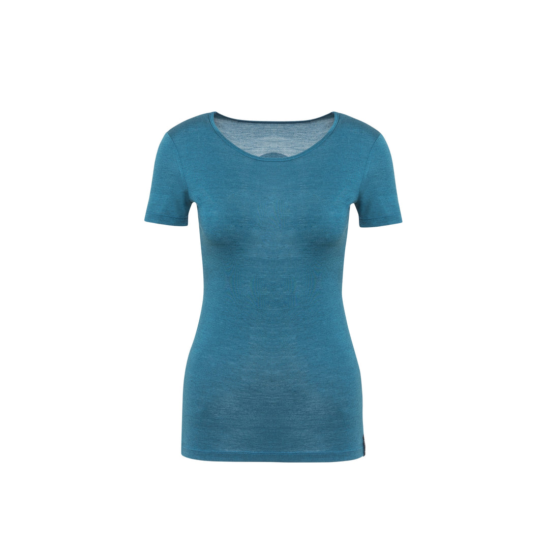 Eco Merino T-Shirt Gletscher Damen